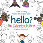 How many ways can you say hello: The colouring-in book cover